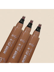 5 Colors Long-lasting Waterproof Anti-sweat, Smudge-proof Wild Eyebrow Tinting Ink Pen For Natural & High Pigmented Eyebrows, Perfect For Daily Eye Makeup