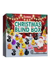 24 Grids Christmas Countdown Calendar Blind Box Toy Creative Float Squeaky Sound Water Play Duck for Home Party Decoration