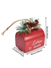 1pc Christmas Mailbox Hanging Decoration, Christmas Decoration