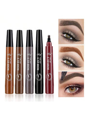 5 Colors Long-lasting Waterproof Anti-sweat, Smudge-proof Wild Eyebrow Tinting Ink Pen For Natural & High Pigmented Eyebrows, Perfect For Daily Eye Makeup